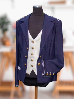 Blaue Design-Jacket