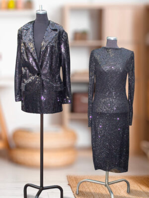 Abend Design-Kleid schwarz